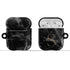 Monogram Personalized Black Marble AirPods Case